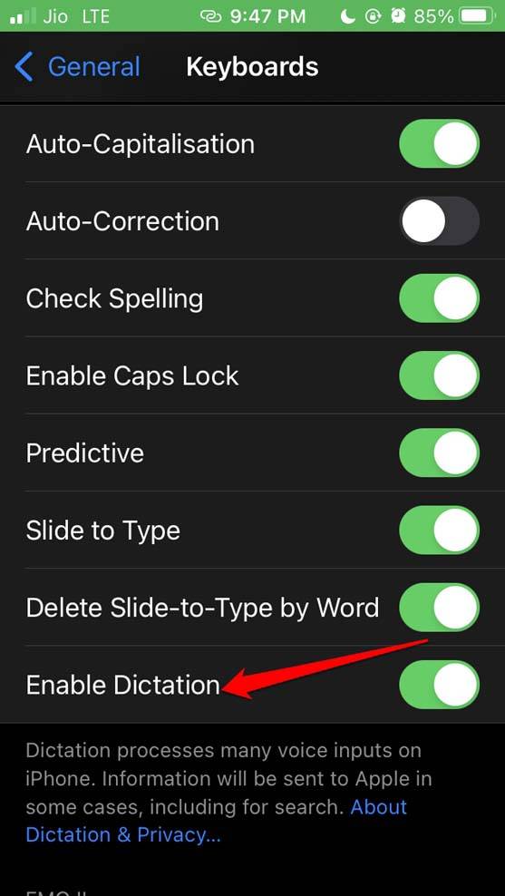 enable-dictation-feature-on-ios