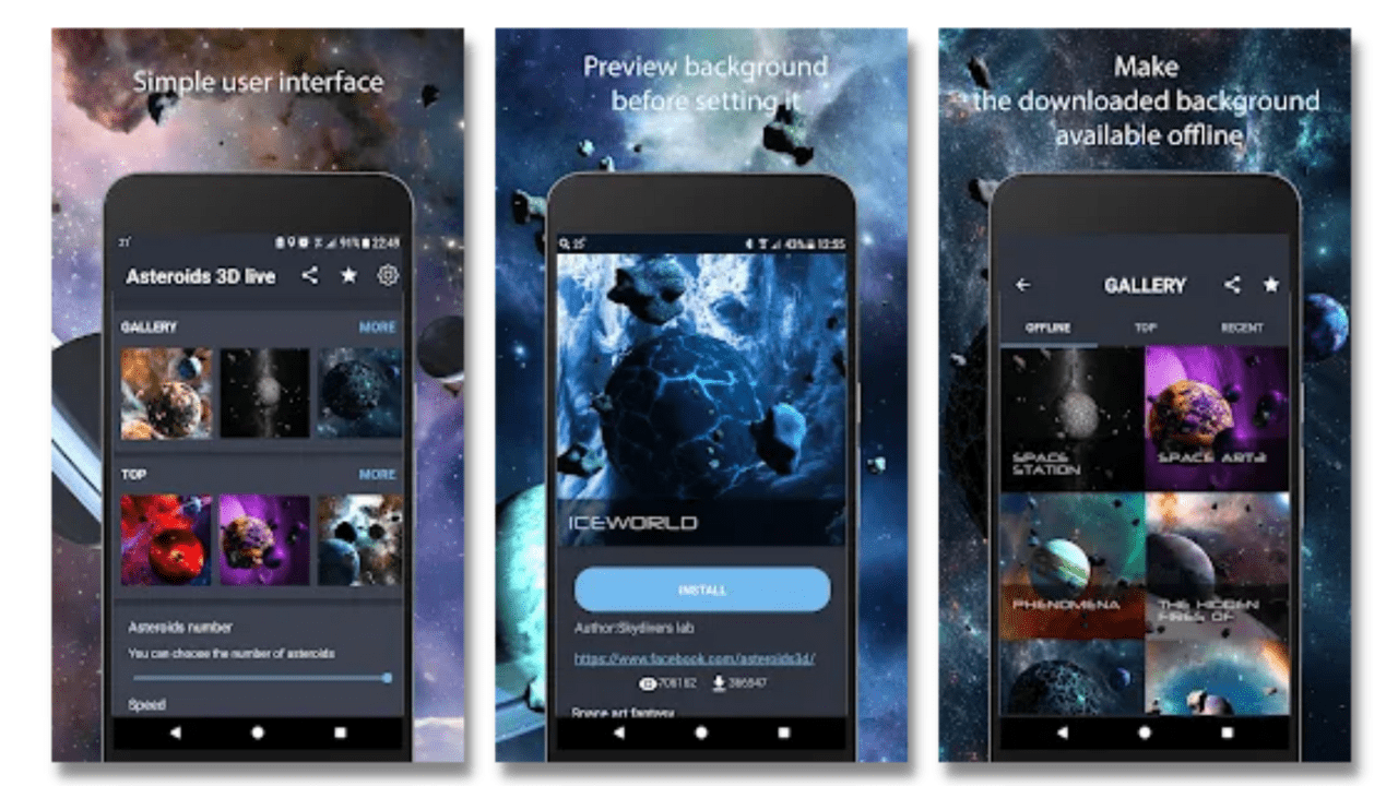 asteroid-live-wallpaper