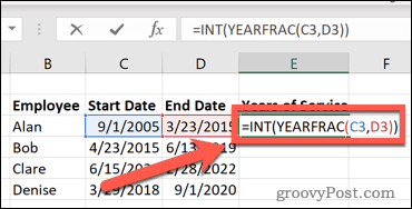 years-of-service-excel-yearfrac-complete-formula