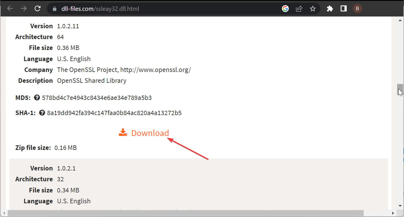 download-ssleay32-dll