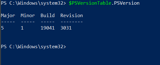 check-powershell-version