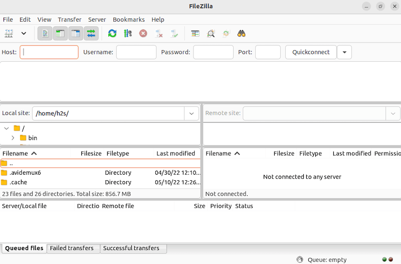 filezilla-client-ubuntu