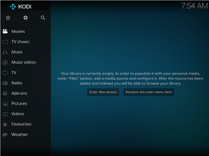 kodi-home-screen