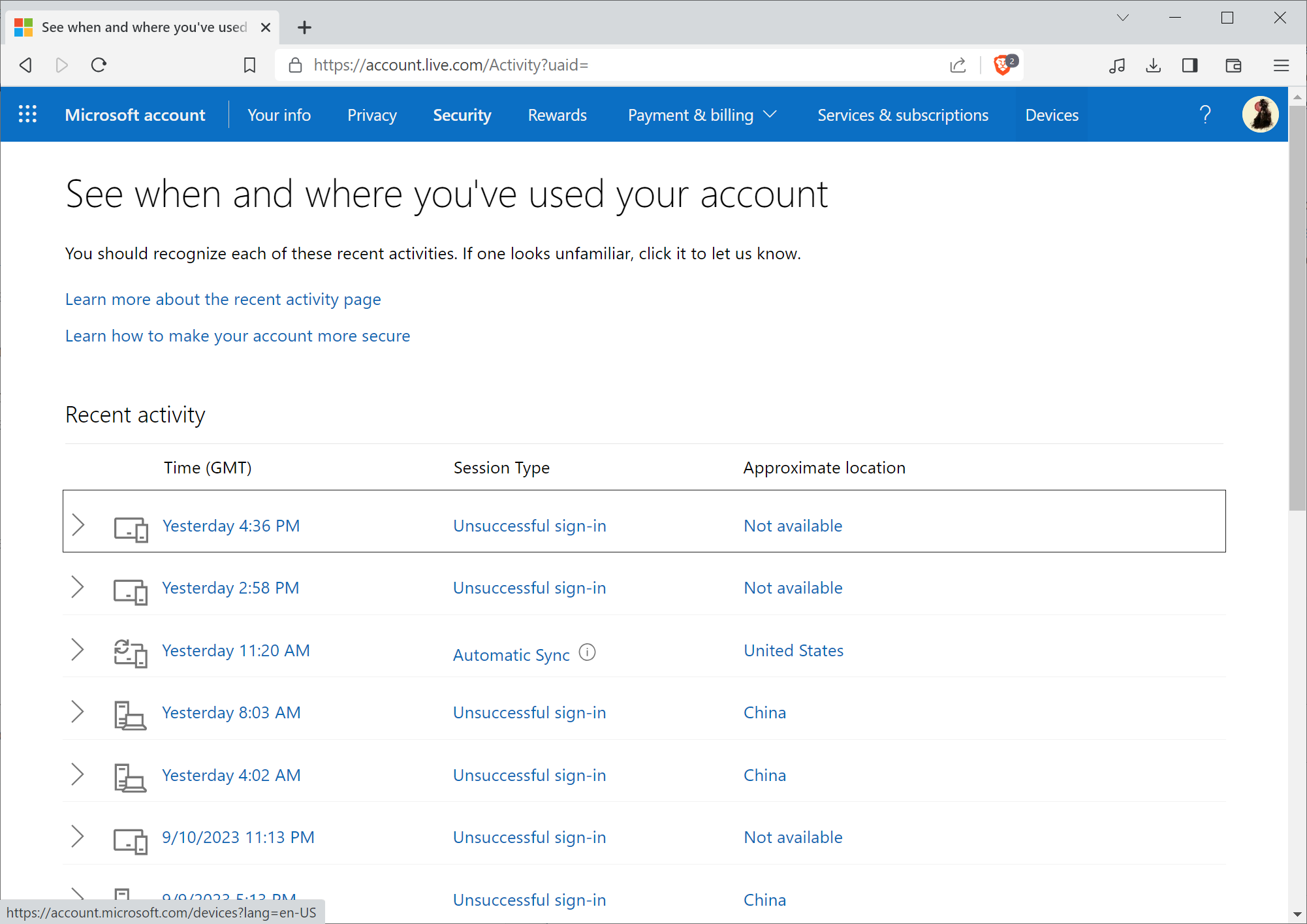 onedrive-account-history