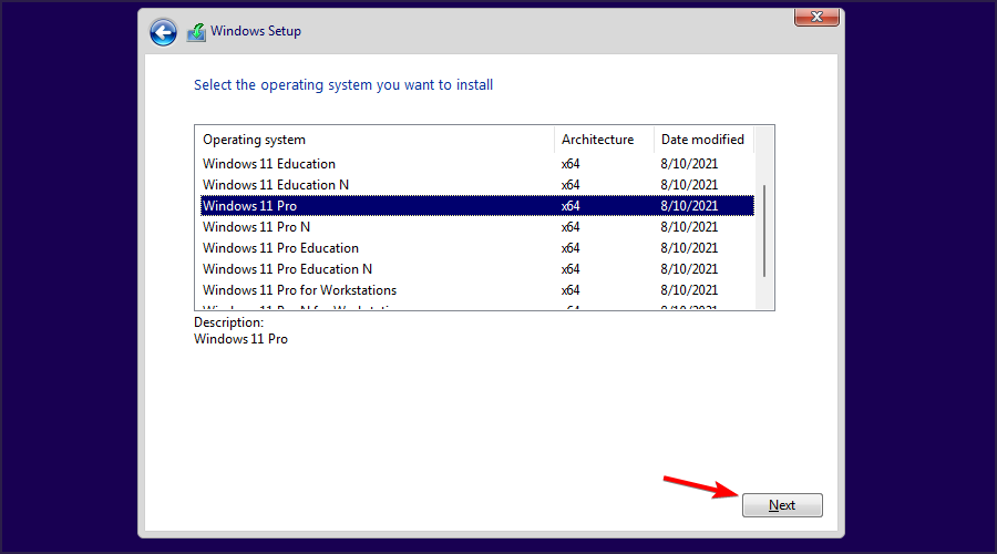 select-w11-version