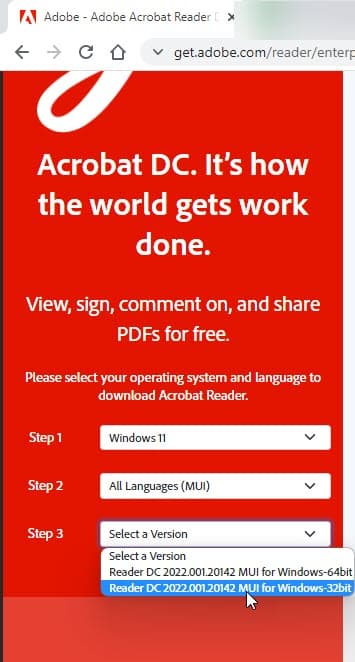 downloading-adobe-acrobat-reader-dc-offline-installer-32-or-64-bit-for-windows-11-1-2