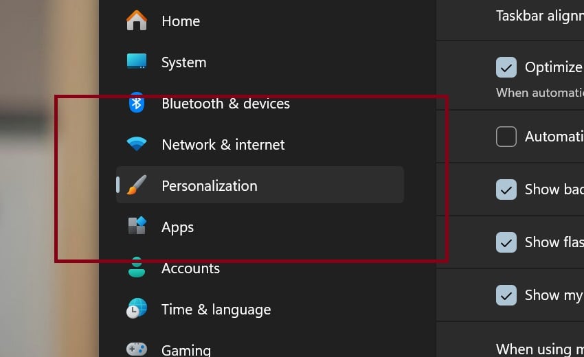 task-bar-personalization-settings